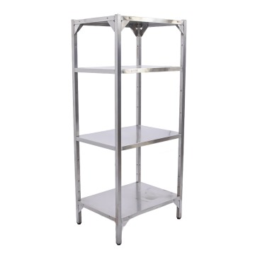 Стеллаж из нержавеющей стали 800х600х1850 труба